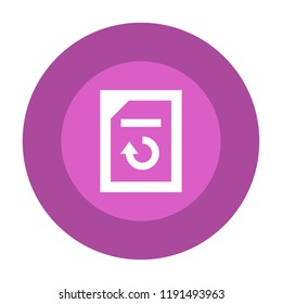 document reload vector icon