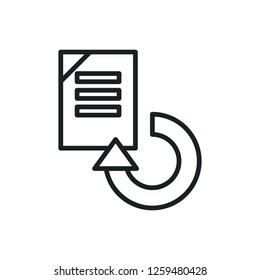 document reload vector icon