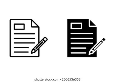 Document report icon symbol vector sign isolated on white background illustration for graphic and web design