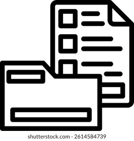 Document Report Line Vector Icon Design