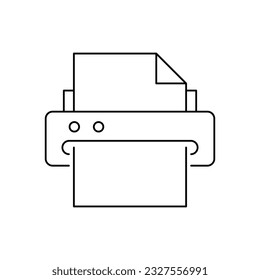 Document scaner icon design. isolated on white background. vector illustration