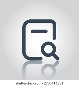 Document Search and File Review Icon
