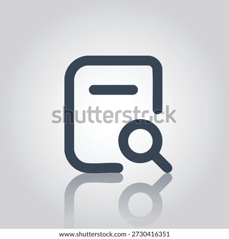 Document Search and File Review Icon