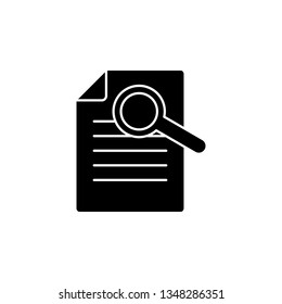 Document search, file vector icon. Premium quality graphic design icon. One of the collection icons for websites, web design, mobile app