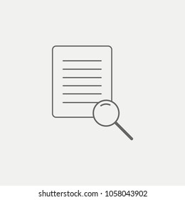 Document Search Flat Icon