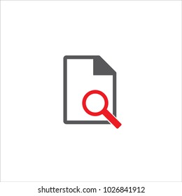 document search icon vector
