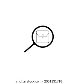 Document search icon.this is vector illustration of document or file search icon