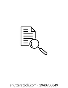 document search icon,vector best line icon.