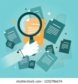 document search illustration