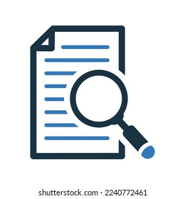 Document, search, paper, sheet icon. Simple editable vector graphics.
