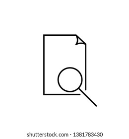 document search simple vector icon