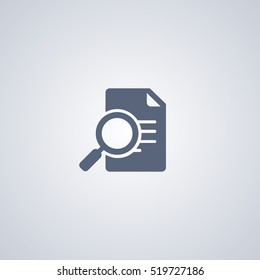 Document search vector icon