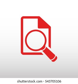 document search vector icon