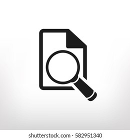 document search vector icon