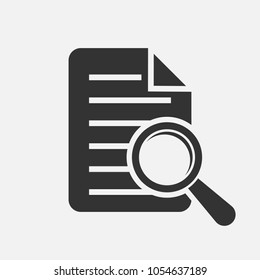 Document search Vector illustration. Eps 10.