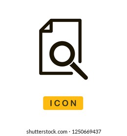 Document searching vector icon