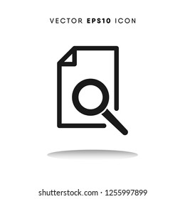 Document searching vector icon