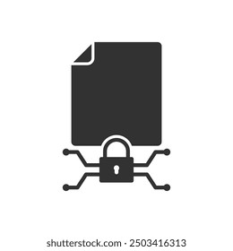 Document Security Lock Icon Sign Symbol