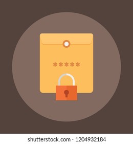 document security vector icon