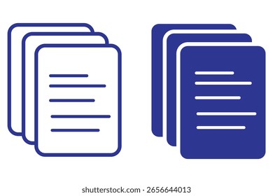 Document - set of vector linear icons. Pixel perfect. Editable stroke. The set includes a Document, File, Diploma, File Downloading, Resume, Report, Document Approved, Portfolio, Checklist, Archive, D