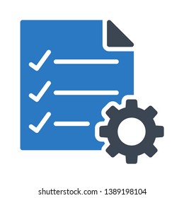 document setting glyph double color icon