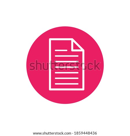 Document setting icon. Internet buttom with white background.