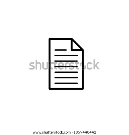 Document setting icon. Internet buttom with white background.