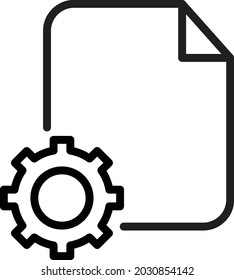 Document setting Isolated Vector icon which can easily modify or edit

