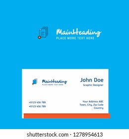 Document setting logo Design with business card template. Elegant corporate identity. - Vector