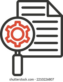 Document setting Vector icon which is suitable for commercial work and easily modify or edit it

