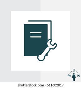 Document Settings Icon. vector illustration
