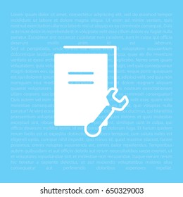 Document Settings Icon. vector illustration