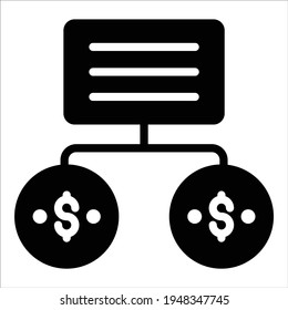 document share glyph icon modern illustration