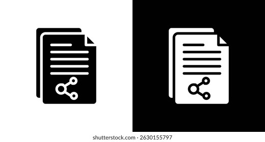 Document share icon concept, vector illustration