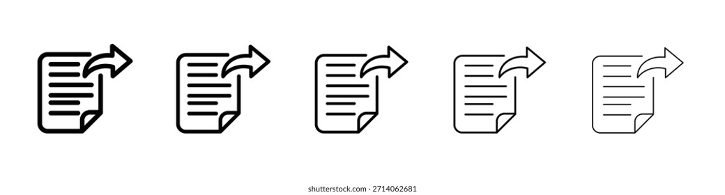 Document share icon design, logo, app, UI. Vector illustration, EPS