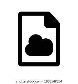 Document share icon.cloud,file (vector illustration)
