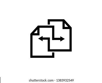 Document Share Logo Template, Icon, Symbol - Vector