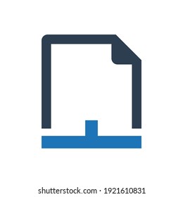 Document sharing icon (Simple vector illustration)