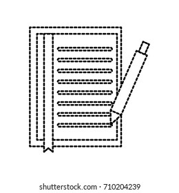 document sheet bookmark and pen office object