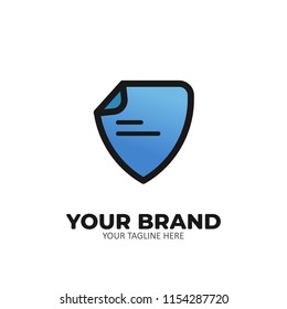 Document sheet logo icon protection safe guard