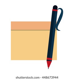 document, sheet or office notepad isolated icon, vector illustration.