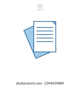 Document Sheet of Paper Icon symbol vector illustration isolated on white background