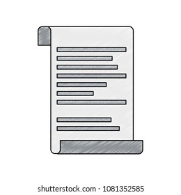 Document sheet symbol scribble