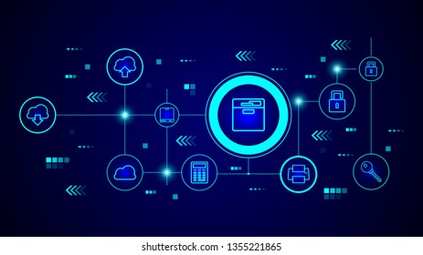 document shelf icon. From web set