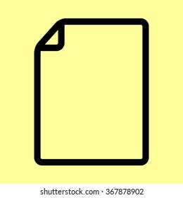 Document  sign. Flat style icon vector illustration.