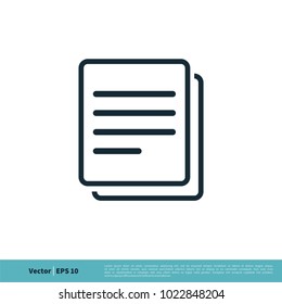 Document Sign, Paper and Text Icon Vector Logo Template Illustration Design. Vector EPS 10.