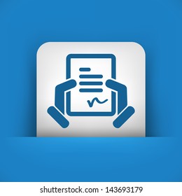 Document signature icon