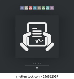 Document signature icon