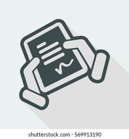 Document signature icon