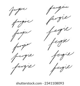 Document Signature Ideas Vector Set.